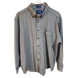 Pendleton Men's XL Plaid Button-Up Shirt Long Sleeve Multicolor Casual